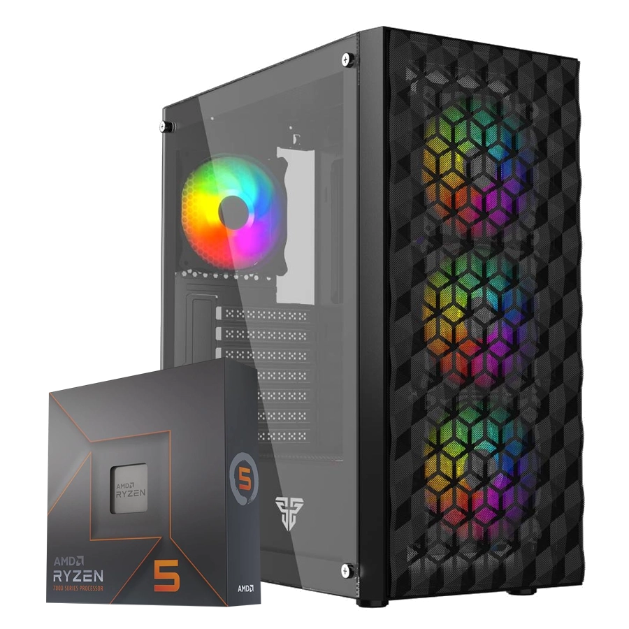 PC Armada Gamer AMD Ryzen 5 7600 + A620M + 16GB + GeForce RTX 3070 + M.2 500GB