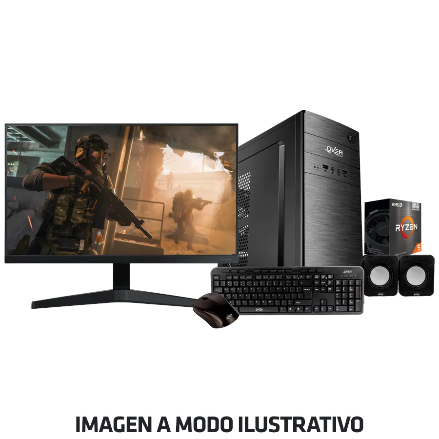 PC AMD Ryzen 7 5700G + A520M-K + SSD 240GB + 16GB DDR4