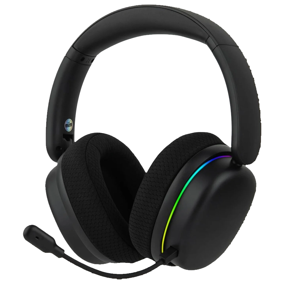 Auriculares Inalámbricos Gamer Aula G7 PRO 40mm 7.1 Surround Batería Recargable BT 2.4G USB Negro