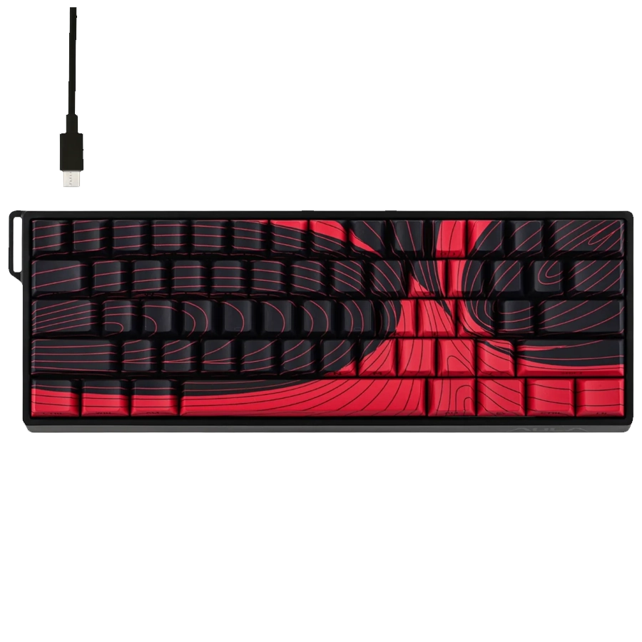 Teclado Magnético Aula WIN60HE MAX 60% 8000Hz RGB Switch Wing Chun Negro/Rojo Inglés US