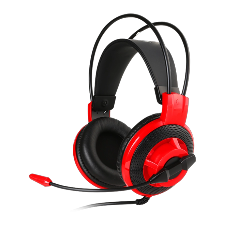Auriculares Headset Gamer MSI DS501 40mm 3.5mm Rojo y Negro