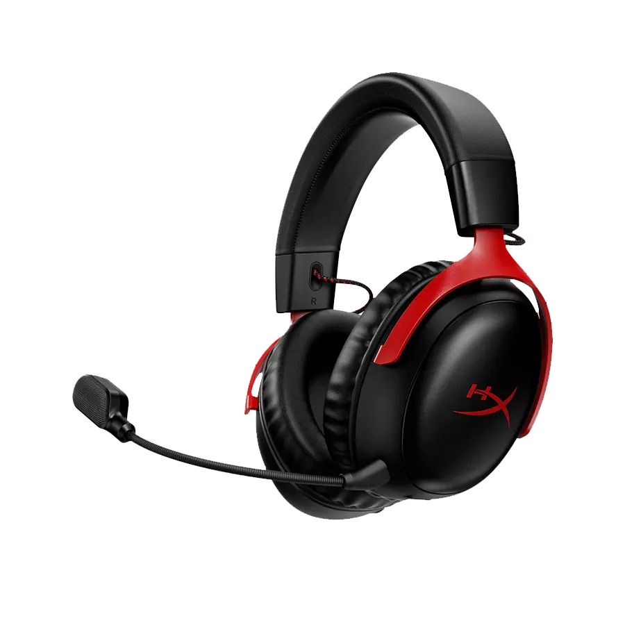 Auriculares Headset Inalámbricos HyperX Cloud III Wireless 53mm DTS:X Negro y Rojo PC PS4 PS5 Switch