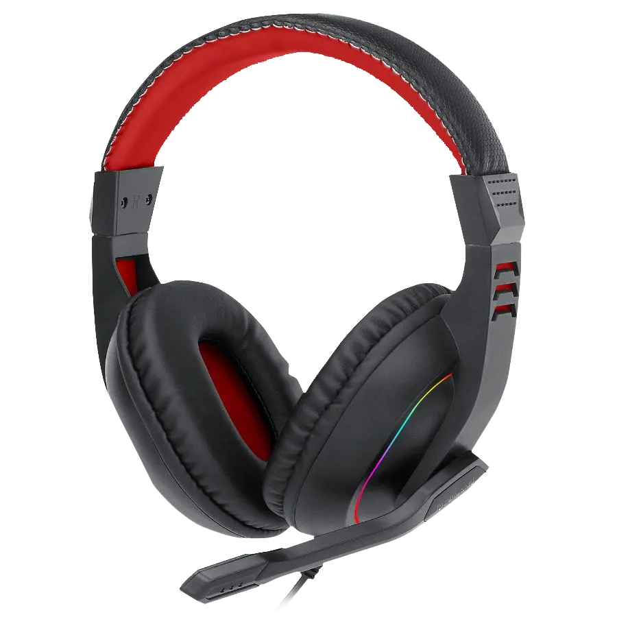 Auriculares Headset Redragon Ares H120 RGB 40mm 3.5mm Negro y Rojo