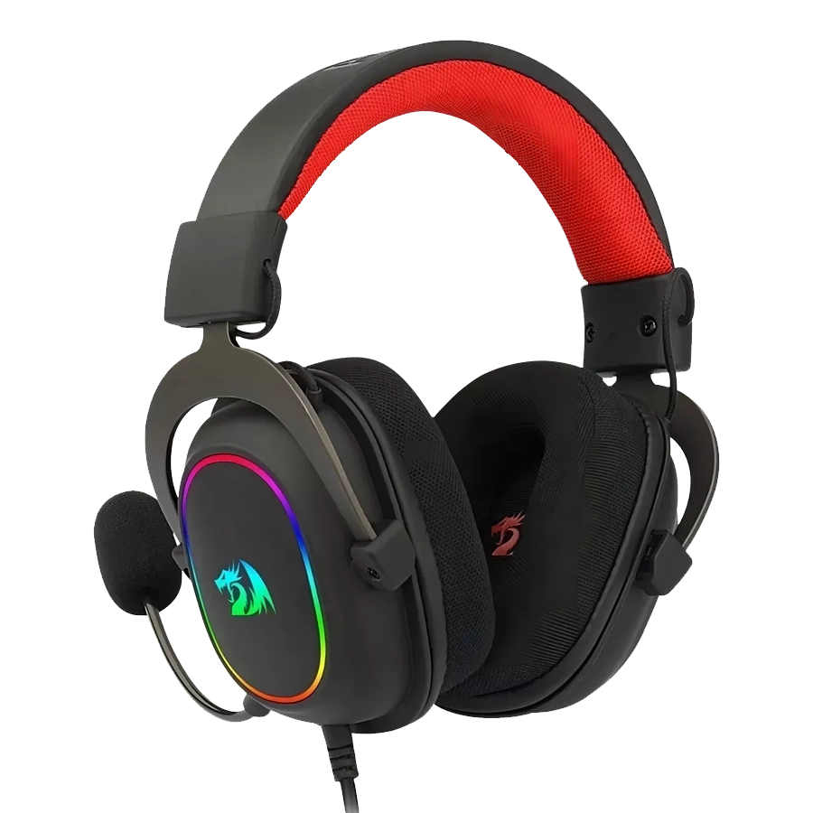 Auriculares Headset Redragon Zeus X H510 RGB 7.1 Surround 53mm USB Negro y Rojo