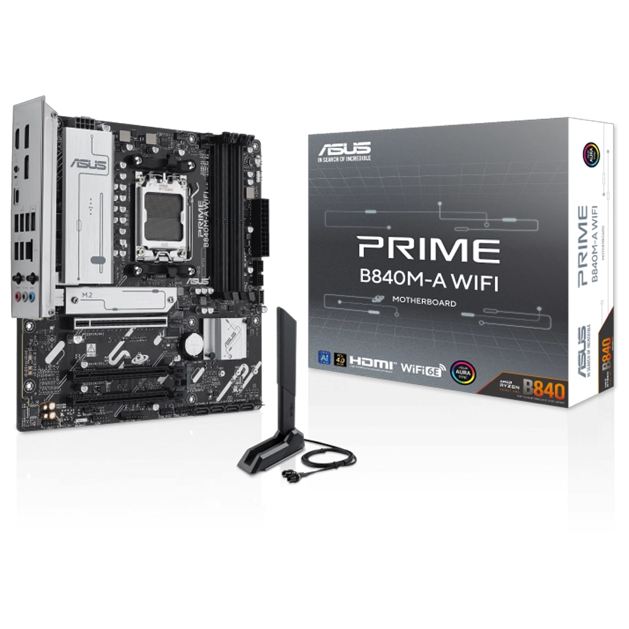 Motherboard ASUS PRIME B840M-A WIFI 6E AMD AM5 mATX DDR5 PCIe 4.0 LAN 2.5Gbit