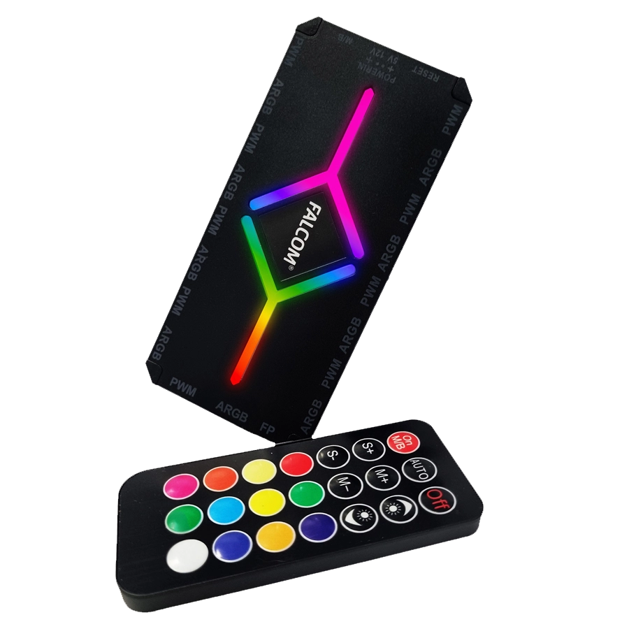 CONTROLADORA ARGB FALCOM GX4 EXTERNA 9 PUERTOS C/ CONTROL REMOTO