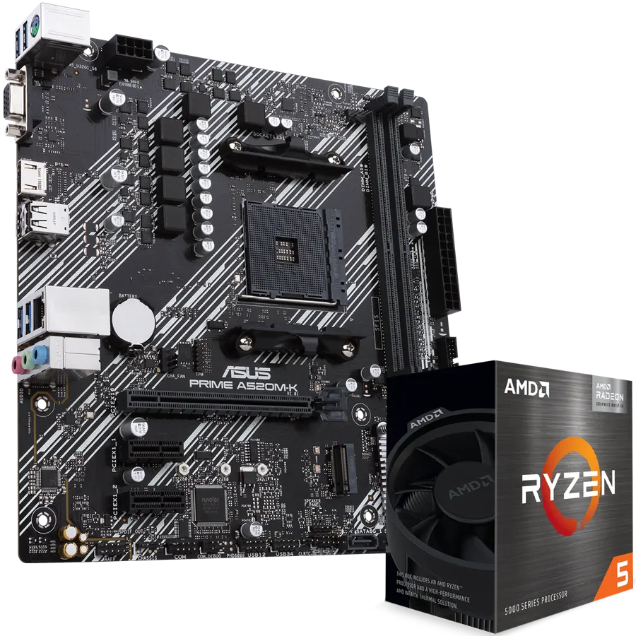 Combo Actualización: Ryzen 5 5600G + A520M K PRIME 