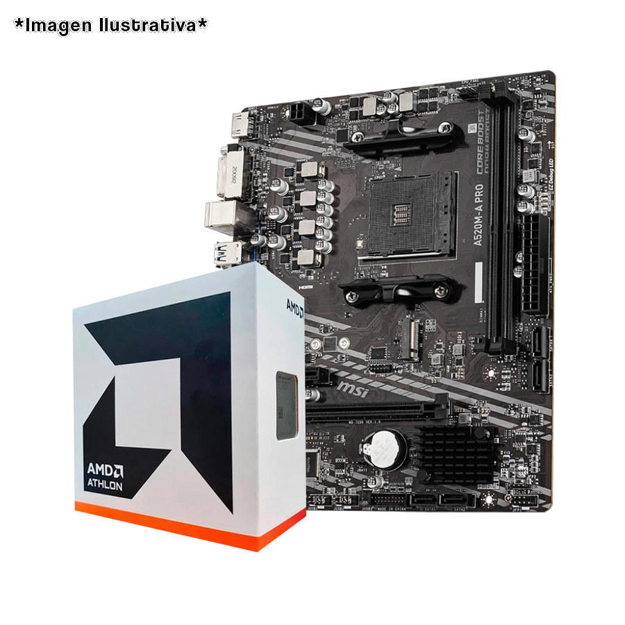 Combo Actualización AMD Athlon 3000G + A520M