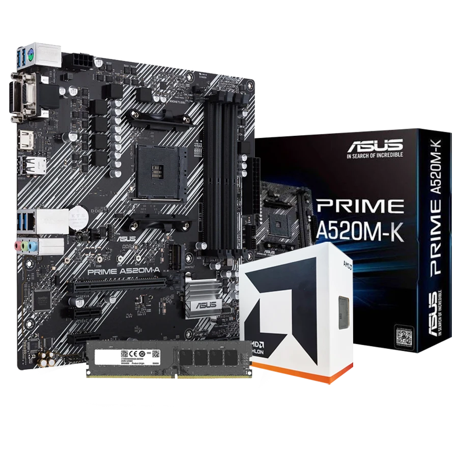 Combo Actualización: AMD Athlon 3000G + A520M + 16GB 3200Mhz