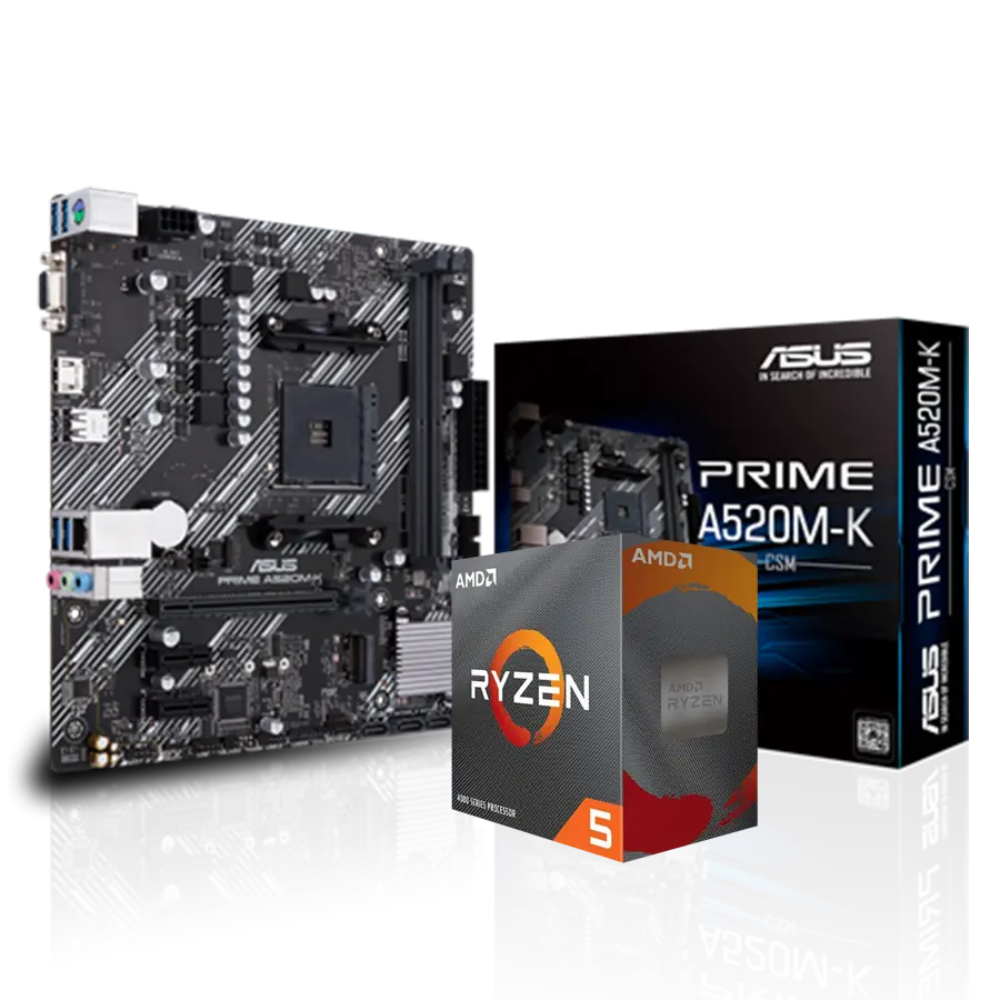 Combo Actualización AMD Ryzen 5 4500 + A520M *REQUIERE PLACA DE VIDEO*