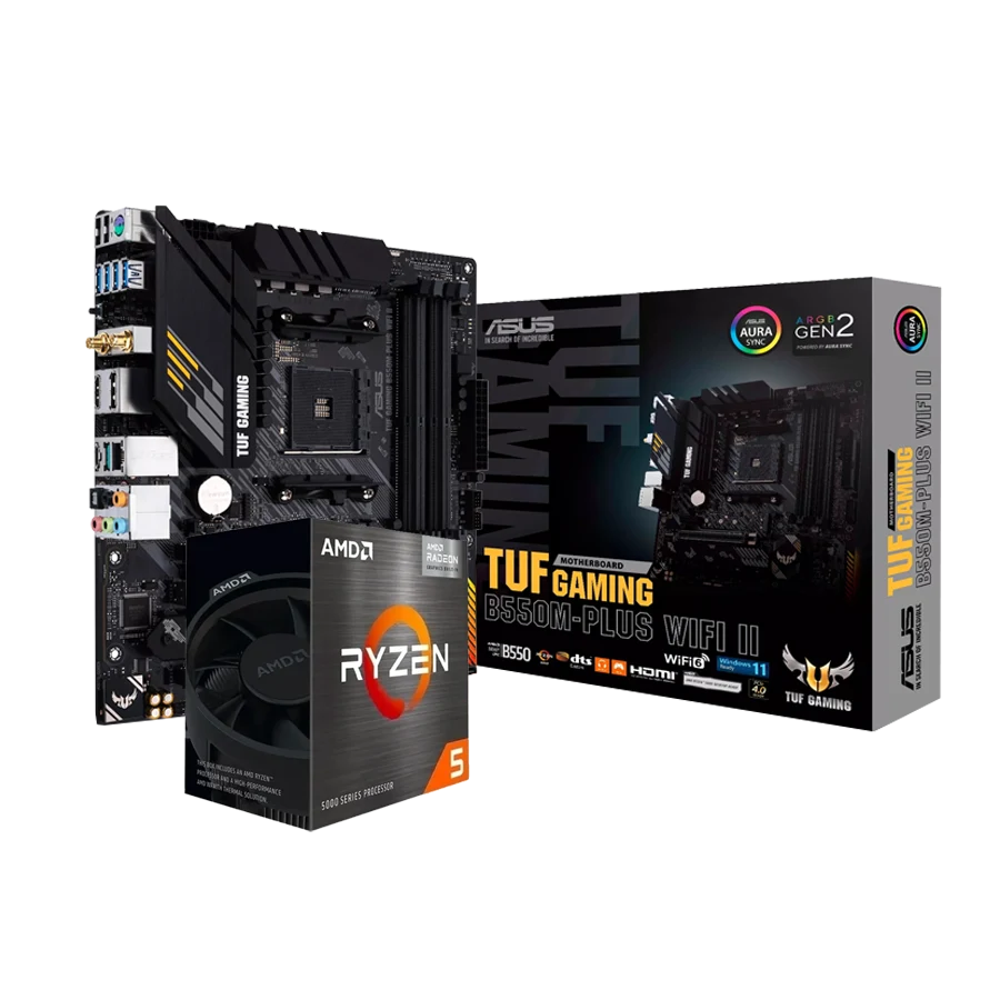 Combo Actualización AMD Ryzen 5 5600G + ASUS TUF GAMING B550M-PLUS WIFI II