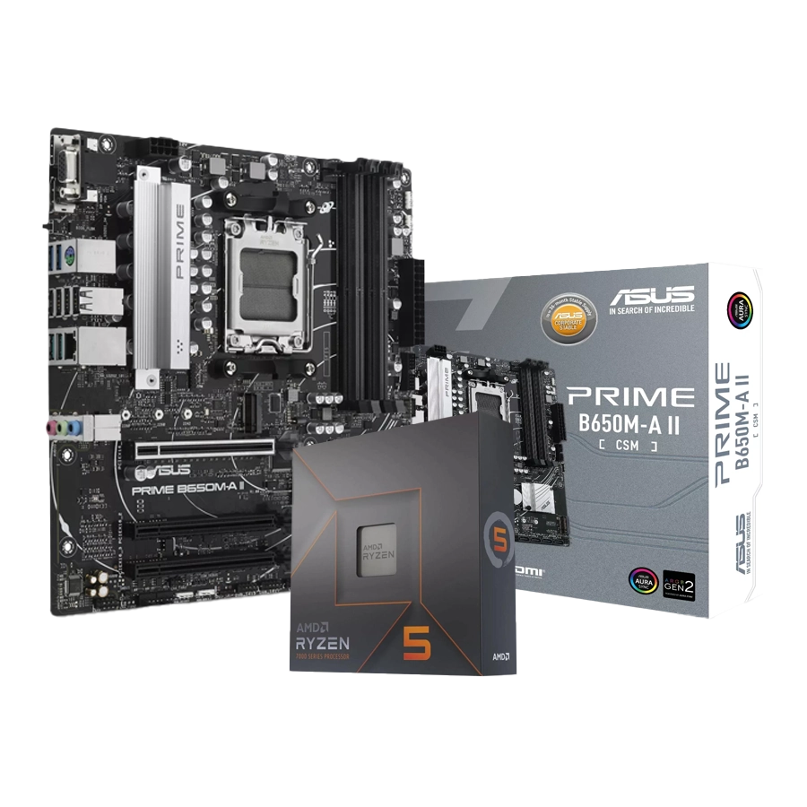 Combo Actualización AMD Ryzen 5 7600X + B650M A II PRIME CSM 
