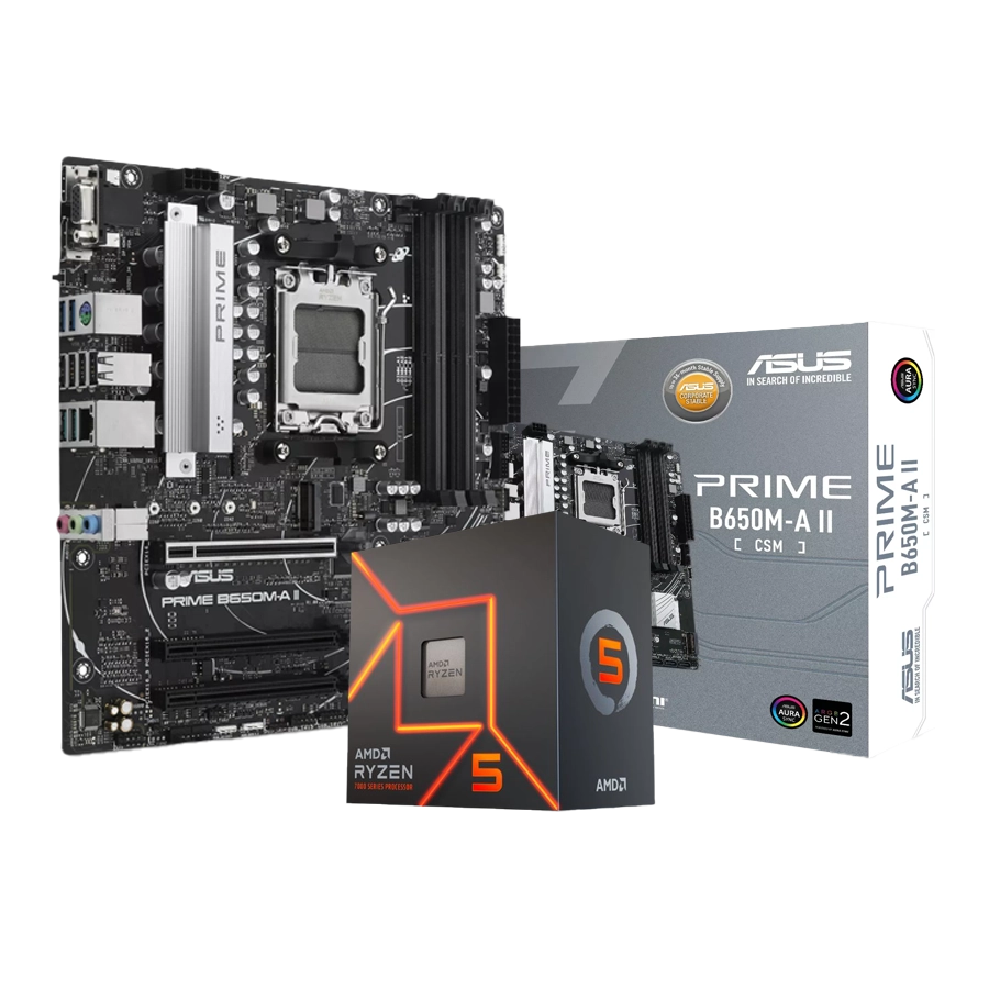Combo Actualización AMD Ryzen 5 7600 + B650M A II PRIME CSM DDR5