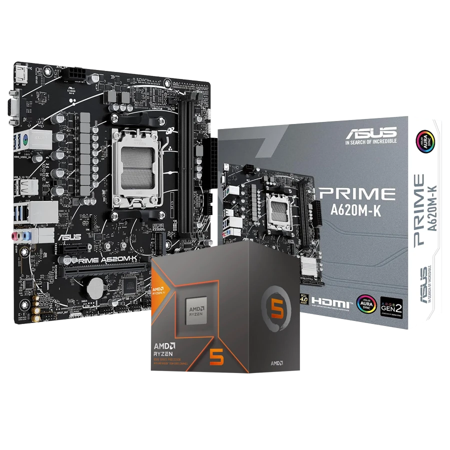 Combo Actualización AMD Ryzen 5 8600G + ASUS PRIME A620M-K