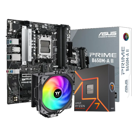 Combo Actualización AMD Ryzen 7 7700X + B650M PRIME + UX200 SE