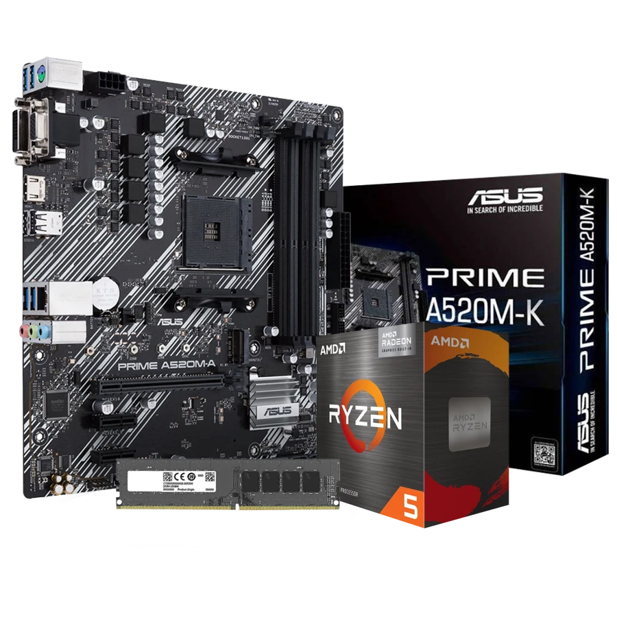 Combo Actualización Ryzen 5 5600G + A520M + 16GB 3200Mhz