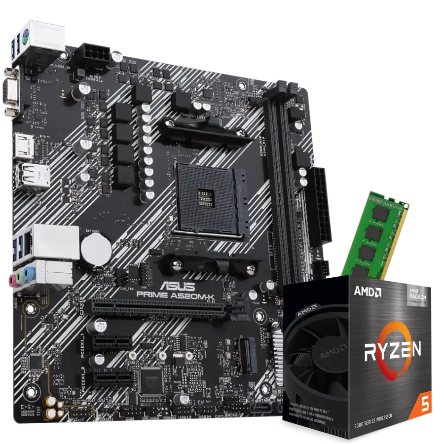 Combo Actualización Ryzen 5 5600G + A520M + 16GB 3200Mhz