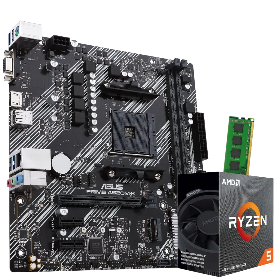 Combo Actualizacion Ryzen 4500 + A520M + 16GB 3200MHZ *REQUIERE PLACA DE VIDEO*
