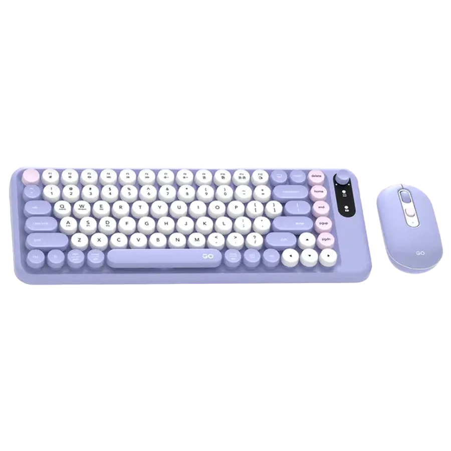 COMBO TECLADO Y MOUSE INALÁMBRICO FANTECH GO MOCHI85 WK898 BLUETOOTH PÚRPURA INGLÉS US