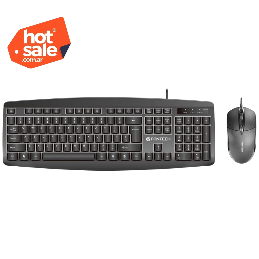 Combo Teclado y Mouse Fantech KM-100 Inglés US