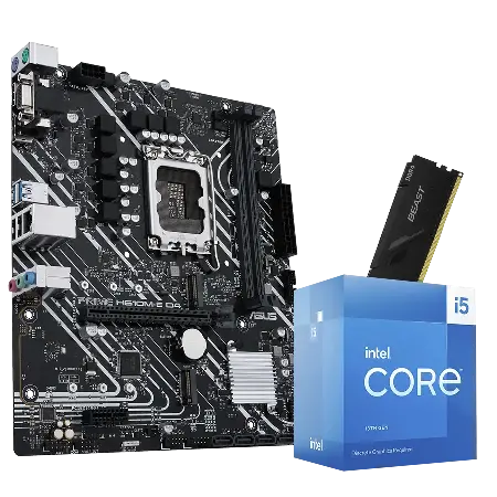 Combo Actualizacion Intel Core i5 13400F + H610M + 16GB *REQUIERE PLACA DE VIDEO