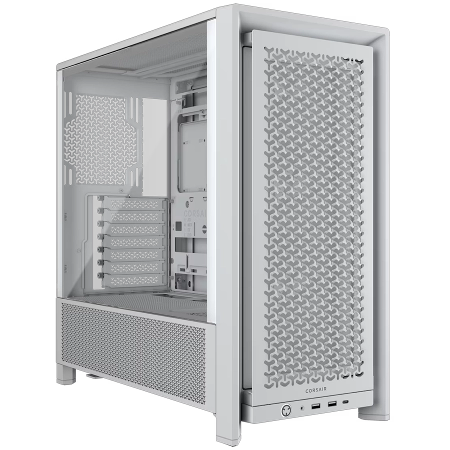 GABINETE CORSAIR FRAME 4000D RS MODULAR MID TOWER E-ATX TG INFINIRAIL BLANCO 3XFAN PWM RS120