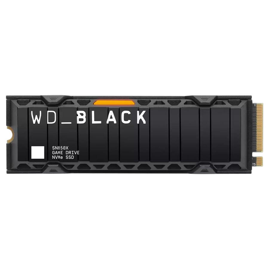 DISCO SÓLIDO SSD GAMER WD_BLACK SN850X 2TB M.2 2280 DISIPADOR PCIE GEN4 X4 NVME 7300MB/S COMP. PS5