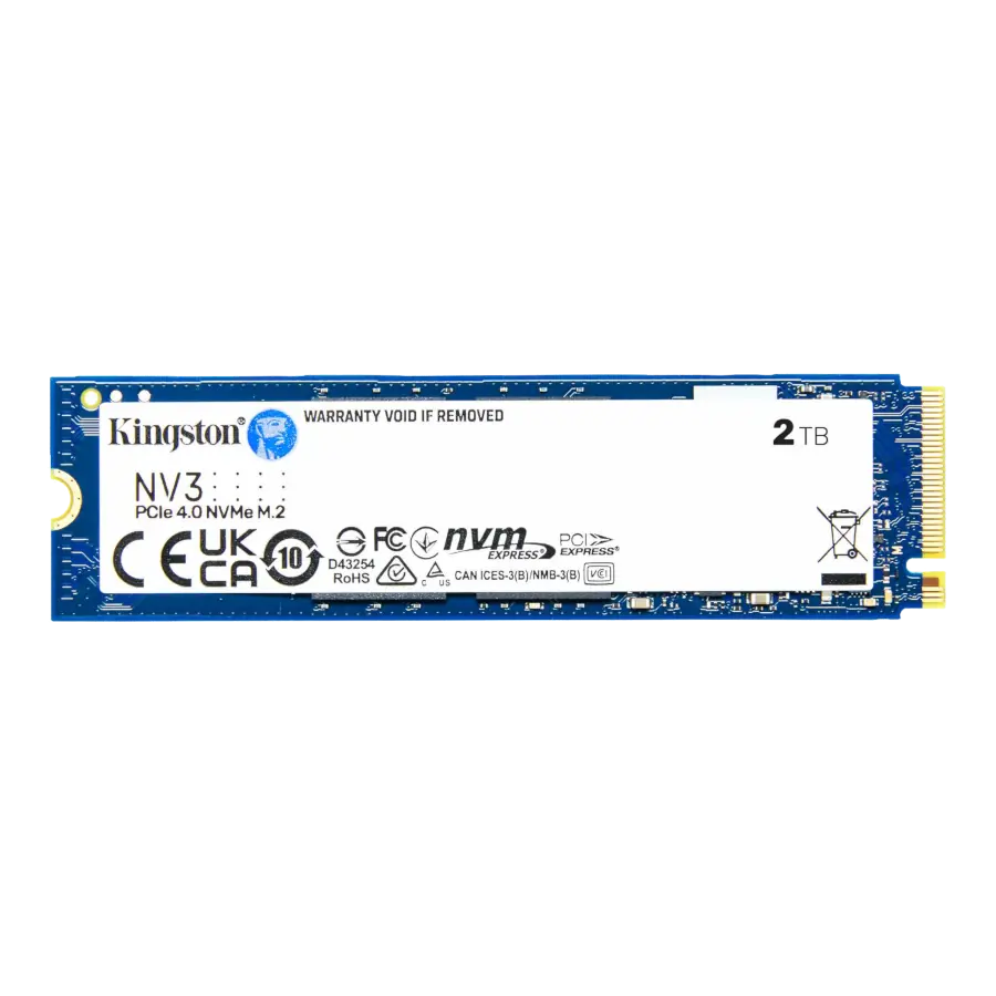 Disco Sólido SSD Kingston NV3 2TB M.2 2280 NVMe PCIe Gen4x4 6000MB/s