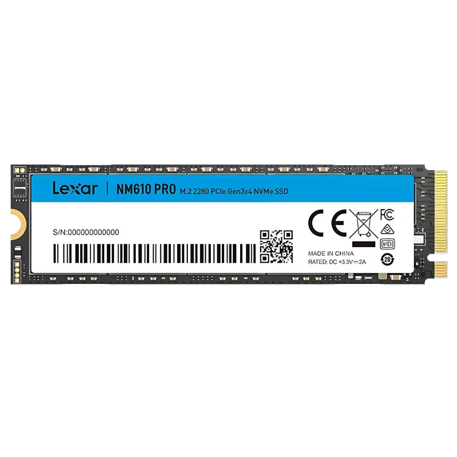 Disco Sólido SSD Lexar NM610 PRO 1TB M.2 2280 NVMe PCIe Gen3 x4 3300MB/s
