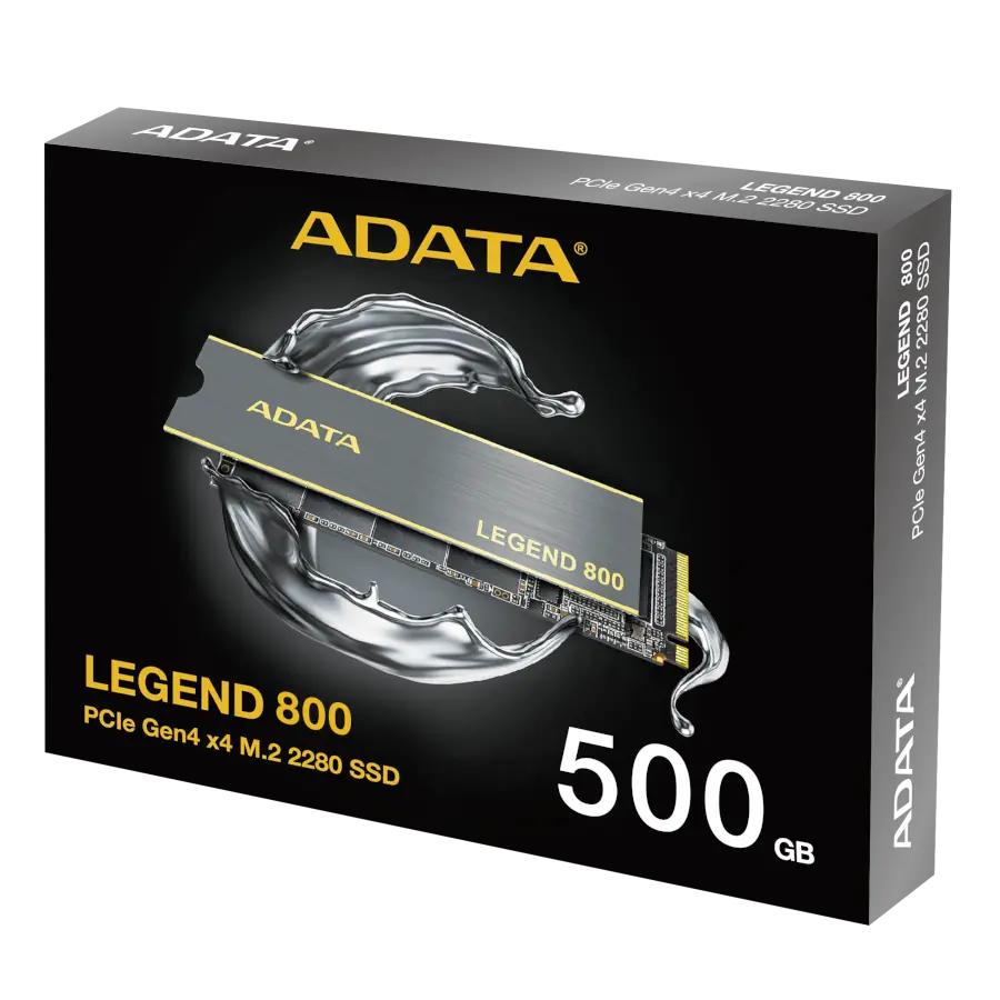 DISCO SÓLIDO SSD M.2 ADATA LEGEND 800 500GB GEN4 X4 NVME 1.4 3500MB/S