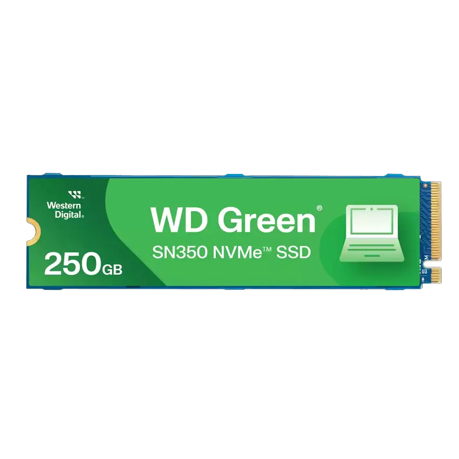 Disco Sólido SSD Western Digital WD Green SN350 250GB M.2 2280 NVMe 1.3 PCIe 3.0 x4 2400MB/s