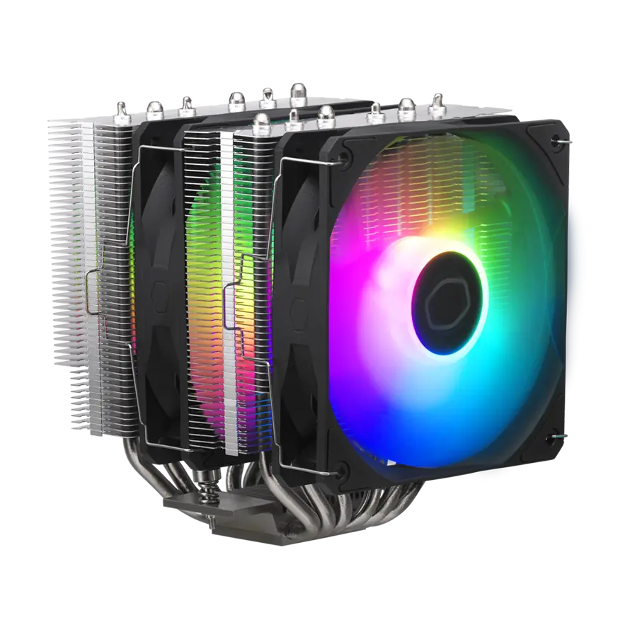 Disipador Air Cooling Cooler Master Hyper 620S 154,9mm 2xFan ARGB AMD Intel comp. AM5 LGA1700