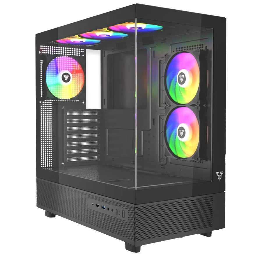 GABINETE FANTECH LUMINA L CG86 FULL TOWER E-ATX 2X TG USB-C 6X FAN FRGB NEGRO