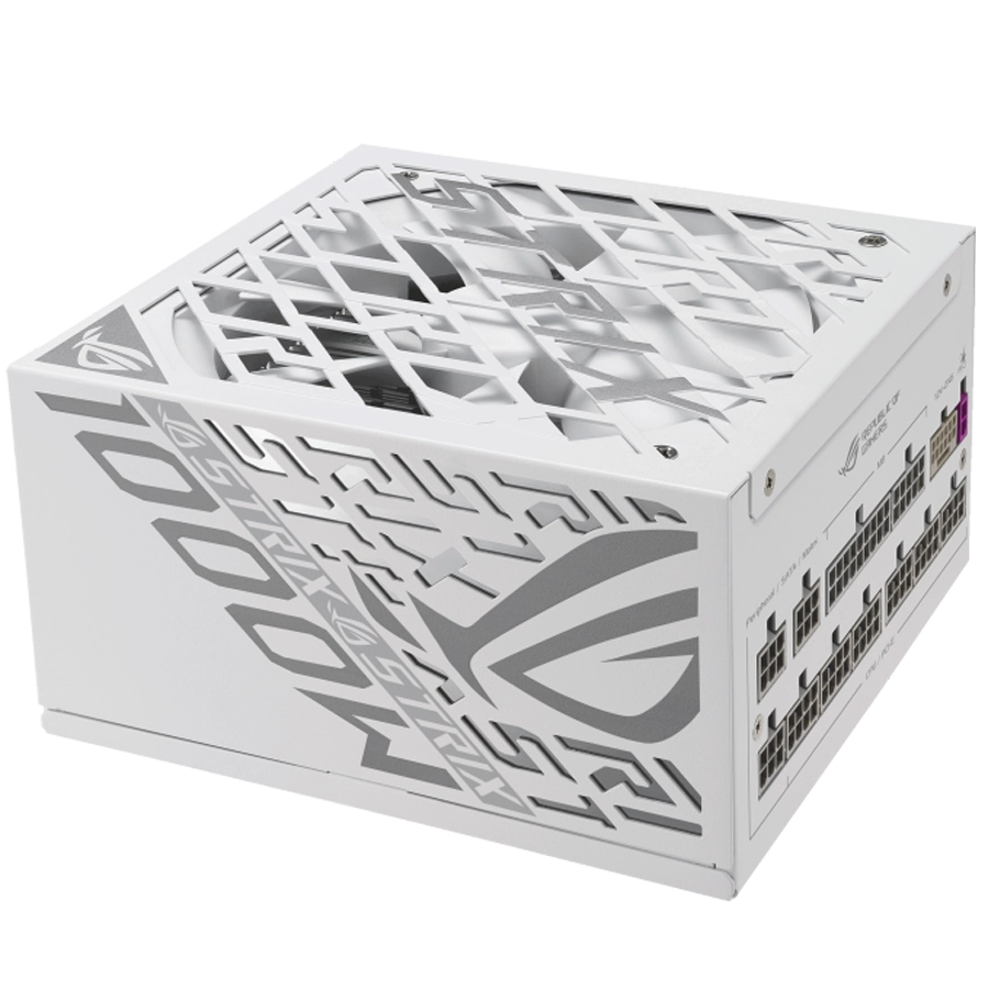FUENTE ASUS ROG STRIX 1000P GAMING WHITE 80 PLUS PLATINUM FULL MODULAR ATX 3.1 PCIE 5.1 BLANCO