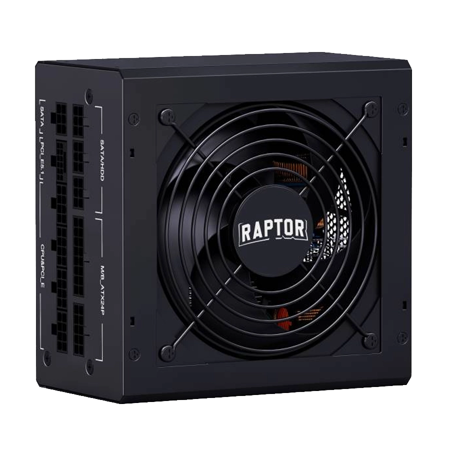 FUENTE RAPTOR VOLT 1000W 80 PLUS GOLD FULL MODULAR PCIE 5.1 NEGRO
