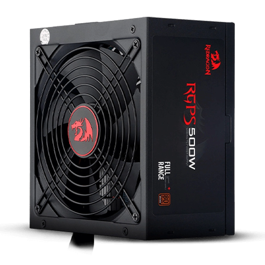 Fuente Redragon RGPS-500W PS001 80 PLUS Bronze ATX Fan 140mm Negro