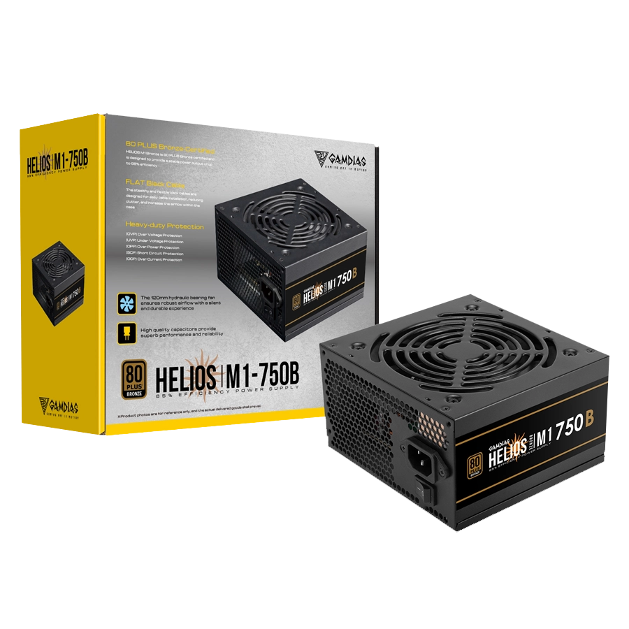 Fuente de Alimentación PSU GAMDIAS HELIOS M1-750B 750W 80 PLUS Bronze