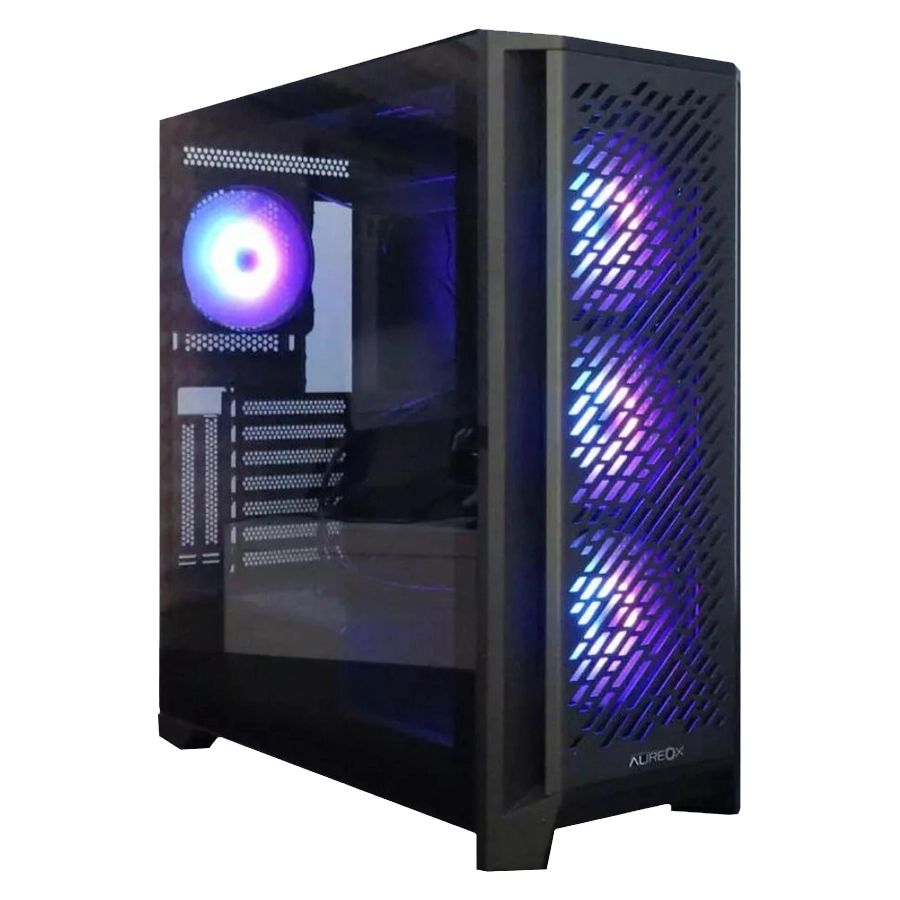 Gabinete AUREOX PROTEUS ARX 410G ATX Negro 4xFan ARGB
