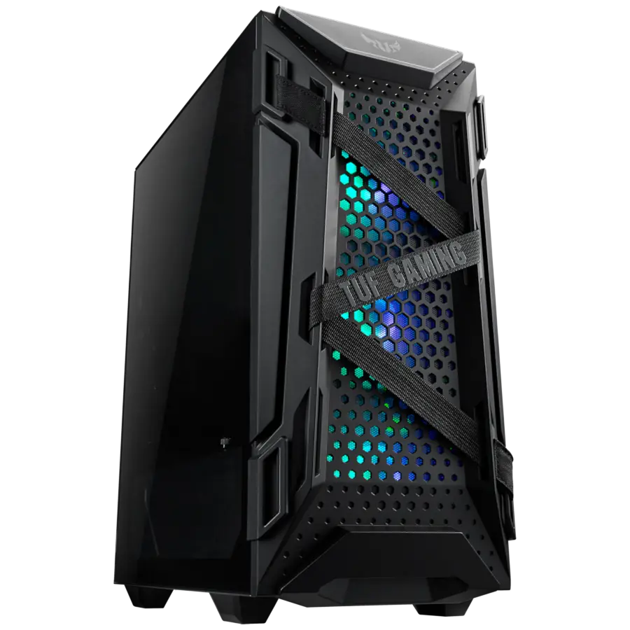 Gabinete ASUS TUF Gaming GT301 Mid Tower ATX TG Negro Fan 3x ARGB 1x Negro