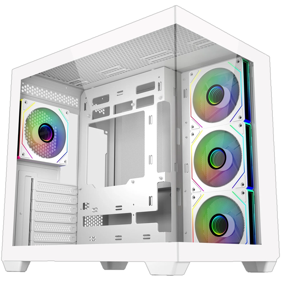 Gabinete Cooler Master Elite 681 Mid Tower ATX 2xTG USB-C 4xFan ARGB PWM Blanco