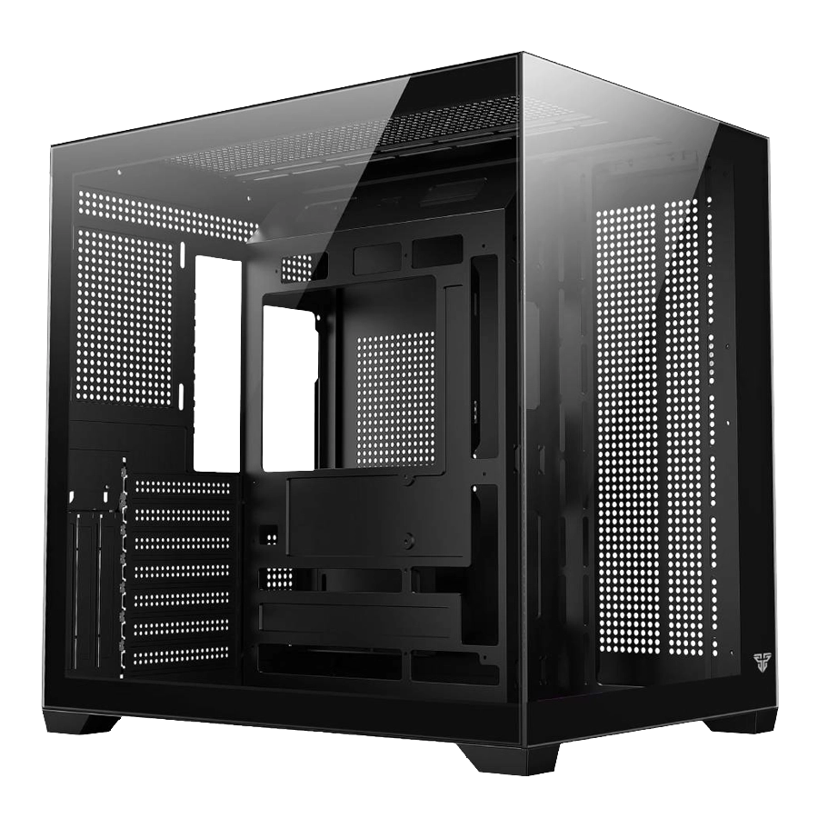 GABINETE FANTECH LUMINA CG85 MID TOWER ATX TG USB-C 6XFAN FRGB NEGRO