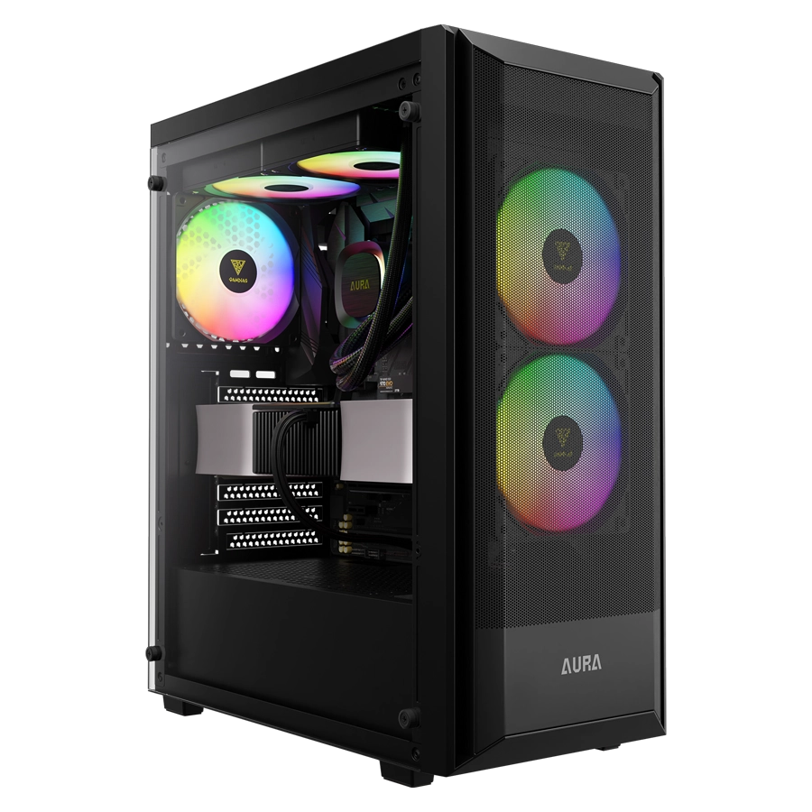 Gabinete GAMDIAS AURA GC6 ELITE ARGB Mid Tower ATX TG 3xFan