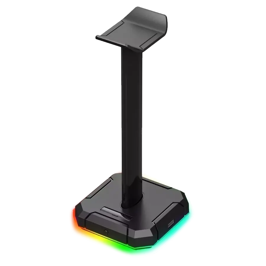 Hub USB y Soporte de Auriculares Redragon Scepter Pro HA300 4xUSB 2.0 RGB