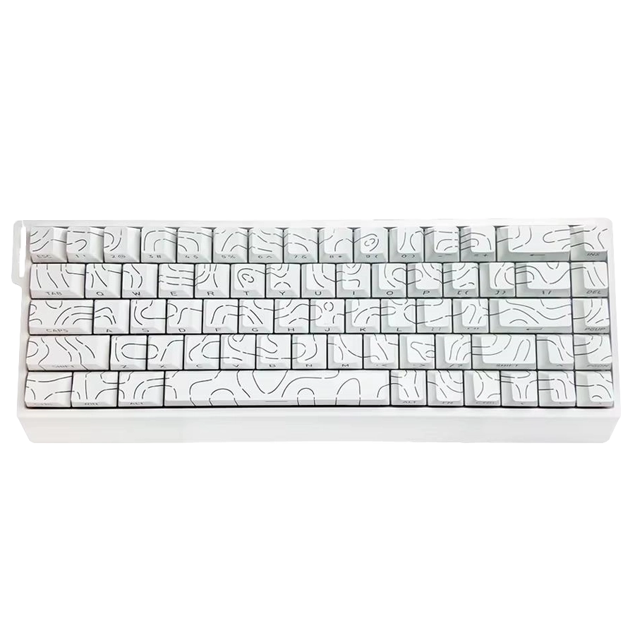 Teclado Magnético IROK MERCURY68 65% 8000Hz RGB Switch Purple Star Blanco Inglés US