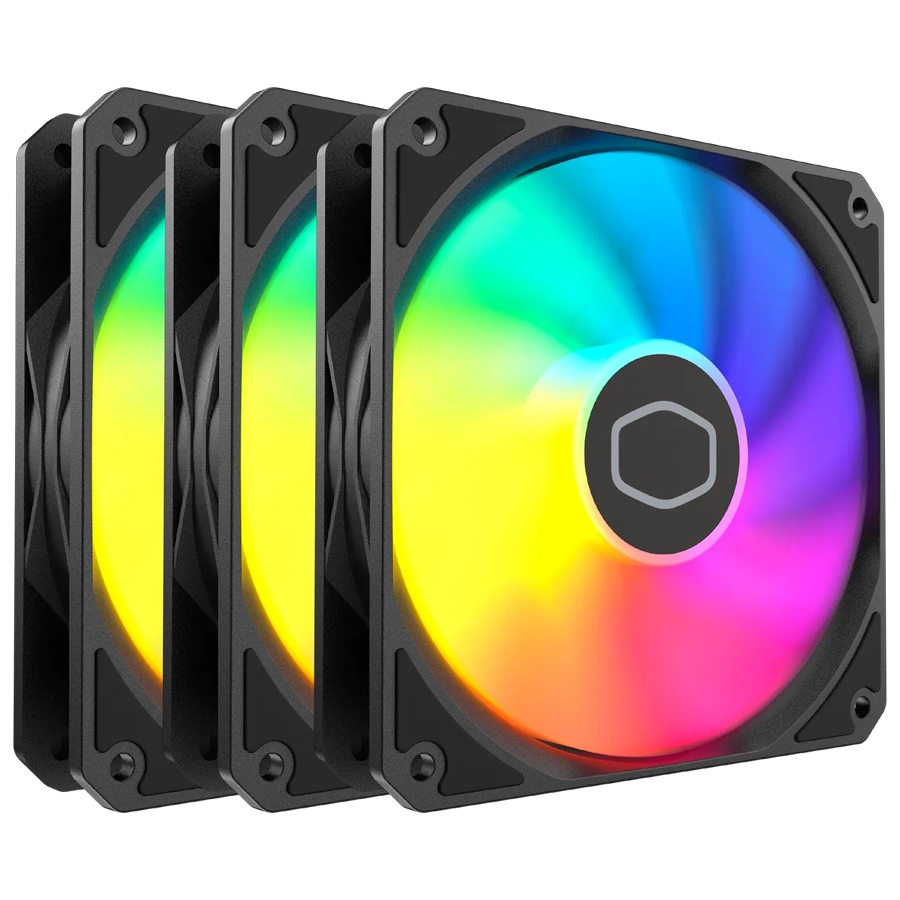 KIT FAN COOLER MASTER MASTERFAN MF120 LITE ARGB PACK X3 120MM 1750 RPM PWM 4PIN NEGRO