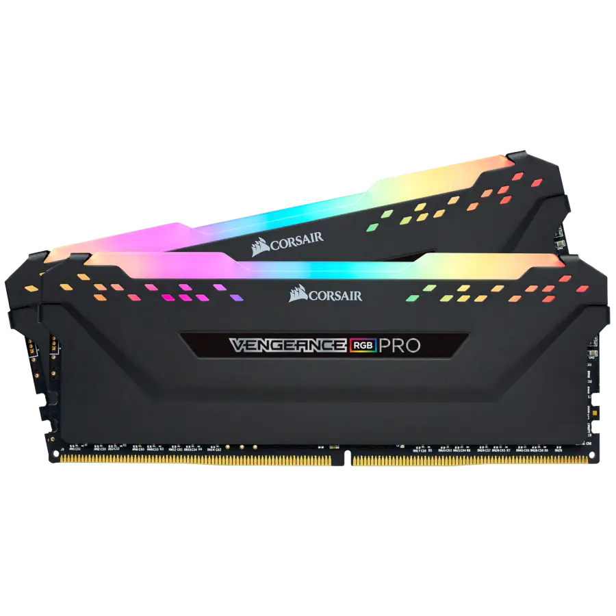 Kit Memoria RAM CORSAIR VENGEANCE RGB PRO DDR4 16GB (2x8GB) 3200MHz CL16 Negras
