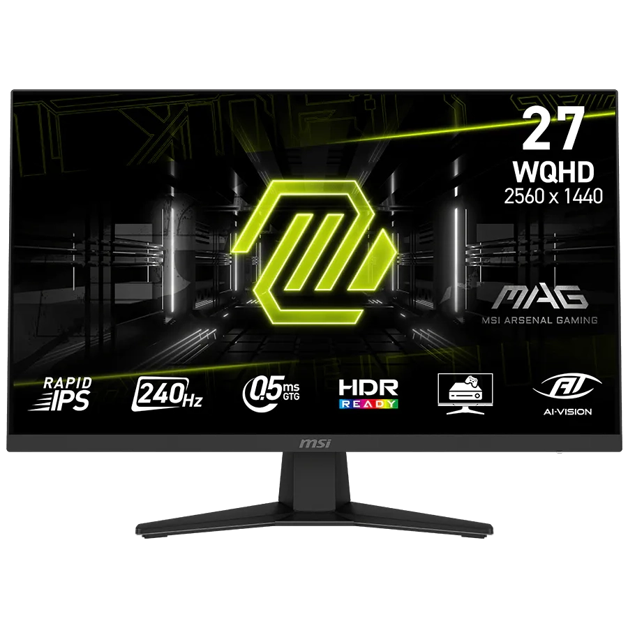 MONITOR GAMER MSI MAG 274QF X24 27" WQHD 240HZ 0.5MS RAPID IPS HDR FREESYNC PREMIUM