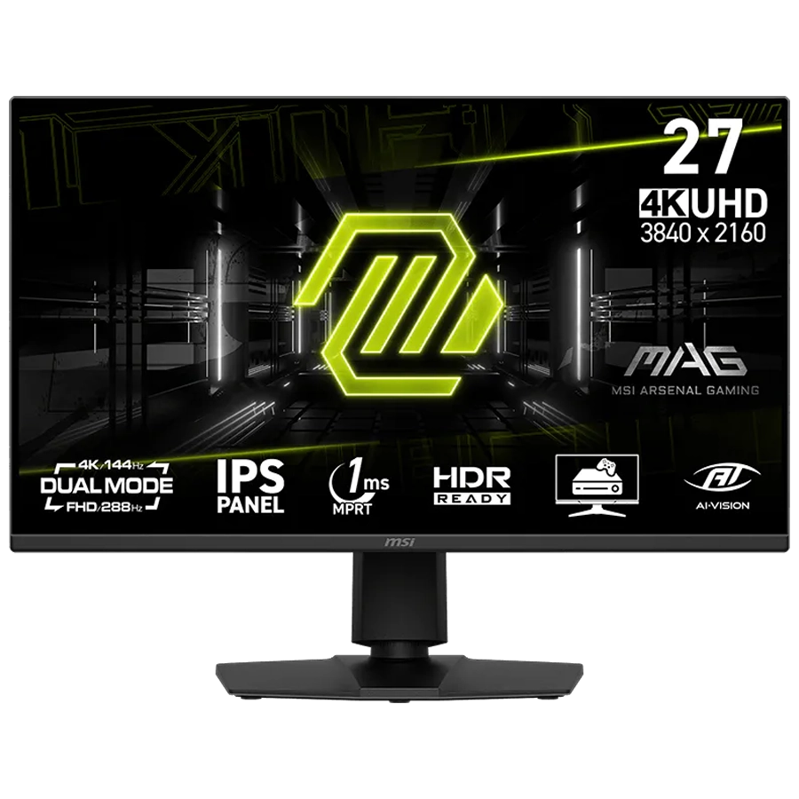 MONITOR GAMER MSI MAG 275UPD E14 27" UHD 4K 144HZ / FHD 288HZ 1MS IPS HDR ADAPTIVE SYNC