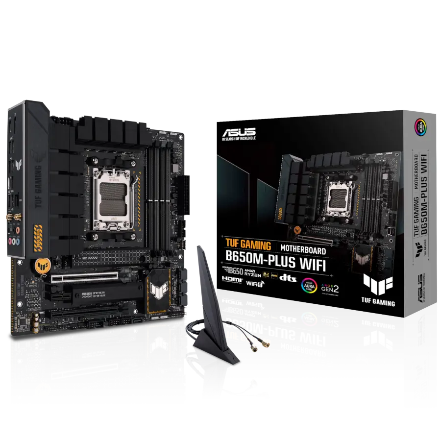 Motherboard ASUS TUF GAMING B650M-PLUS WIFI DDR5 mATX Wi-Fi 6 BT 5.2 AMD AM5