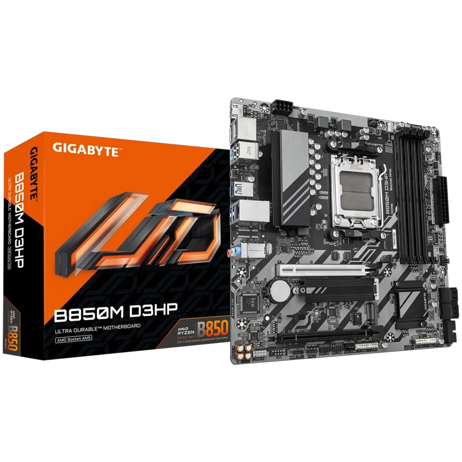 MOTHERBOARD GIGABYTE B850M D3HP (REV. 1.0) AMD AM5 MATX DDR5 PCIE 5.0 M.2 GEN5